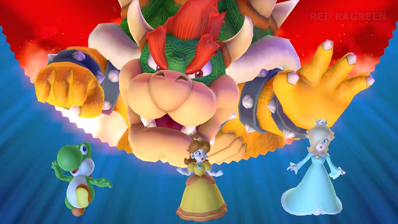 Mario Party 10 Bowser Party - Yoshi Rosalina Peach Daisy (Whimsical Waters)