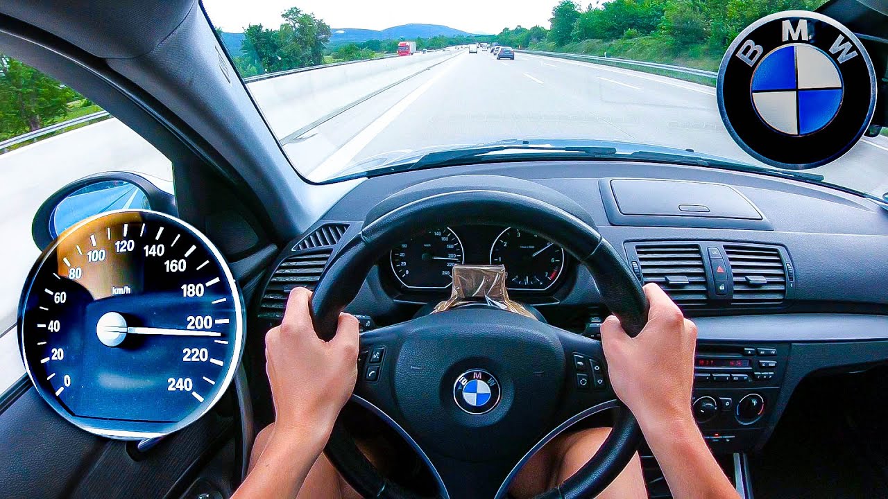 BMW 116i POV - TOP SPEED + ACCELERATION ON GERMAN AUTOBAHN