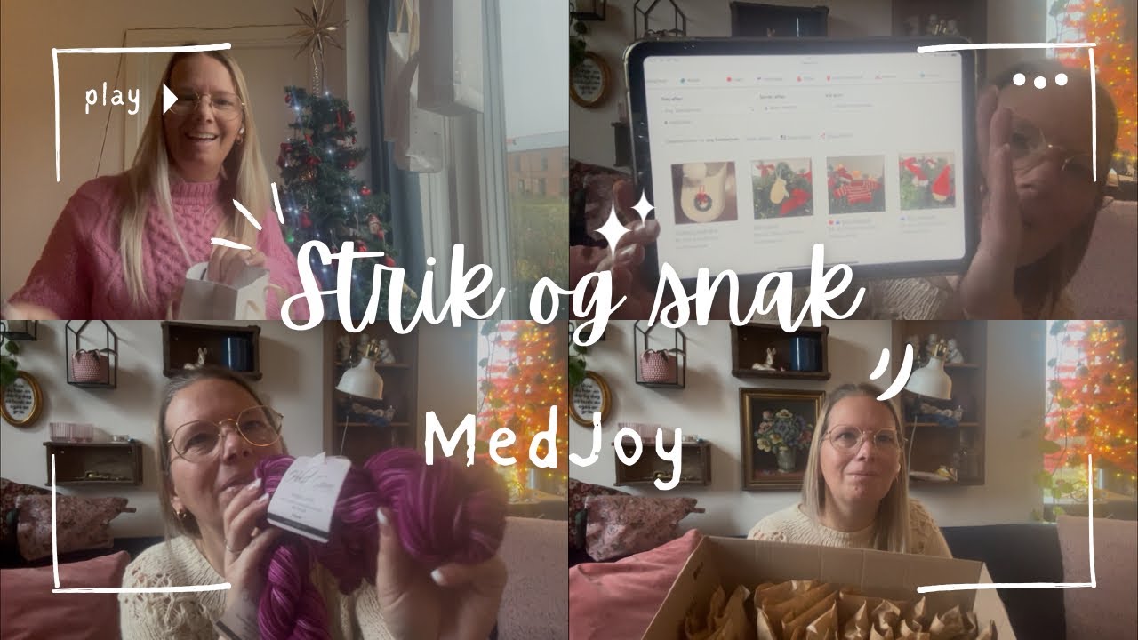 Strik og Snak med Joy #34 fredag før 1. Advent - gratis strikkeopskrifter