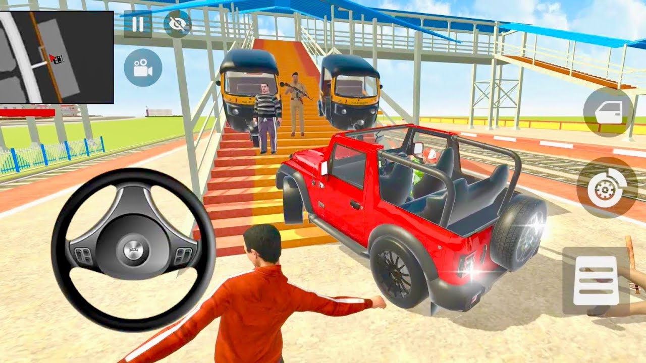 Car Bike Game: Franklin ordered an Indian Truck and drives a new Indian Bolero SUV in the game