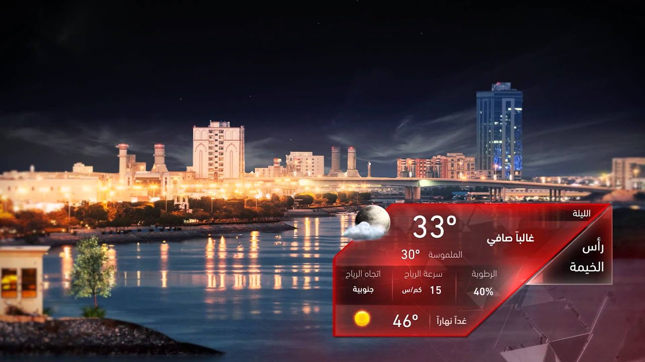 Abu Dhabi TV Night weather clip