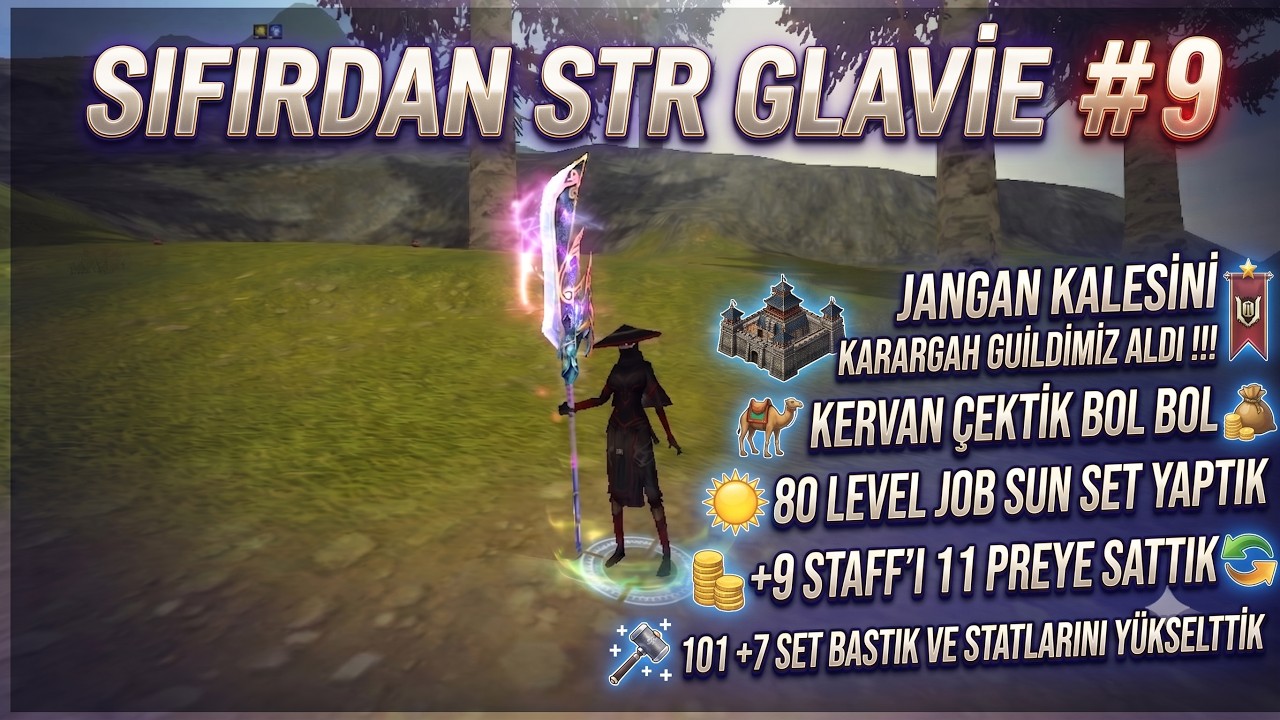 SIFIRDAN STR GLAVİE #9 / 80 SUN/MOON JOB SET YAPTIK / 101 STAFF +9 SATILDI  // 101 SETE +7 BASTIK