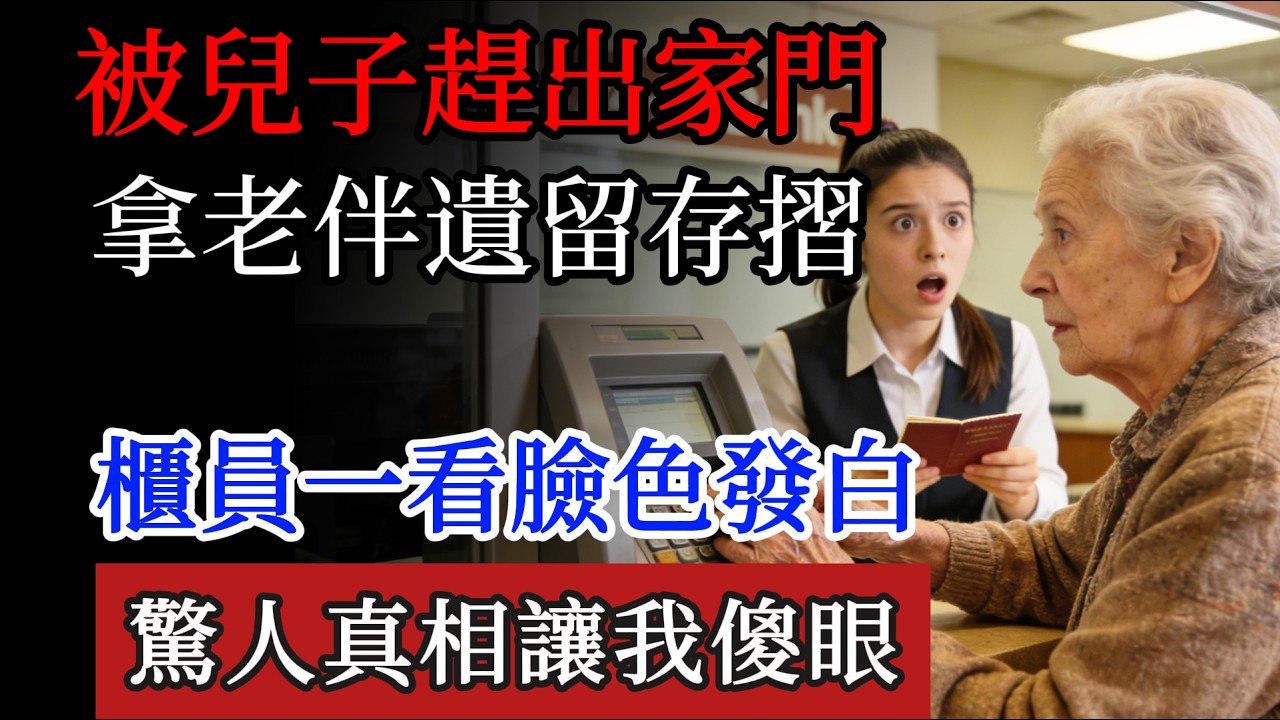 兒子爽領年終竟把我趕出門！我含淚拿老伴「舊存摺」去銀行，櫃員一看反應讓我傻眼了…