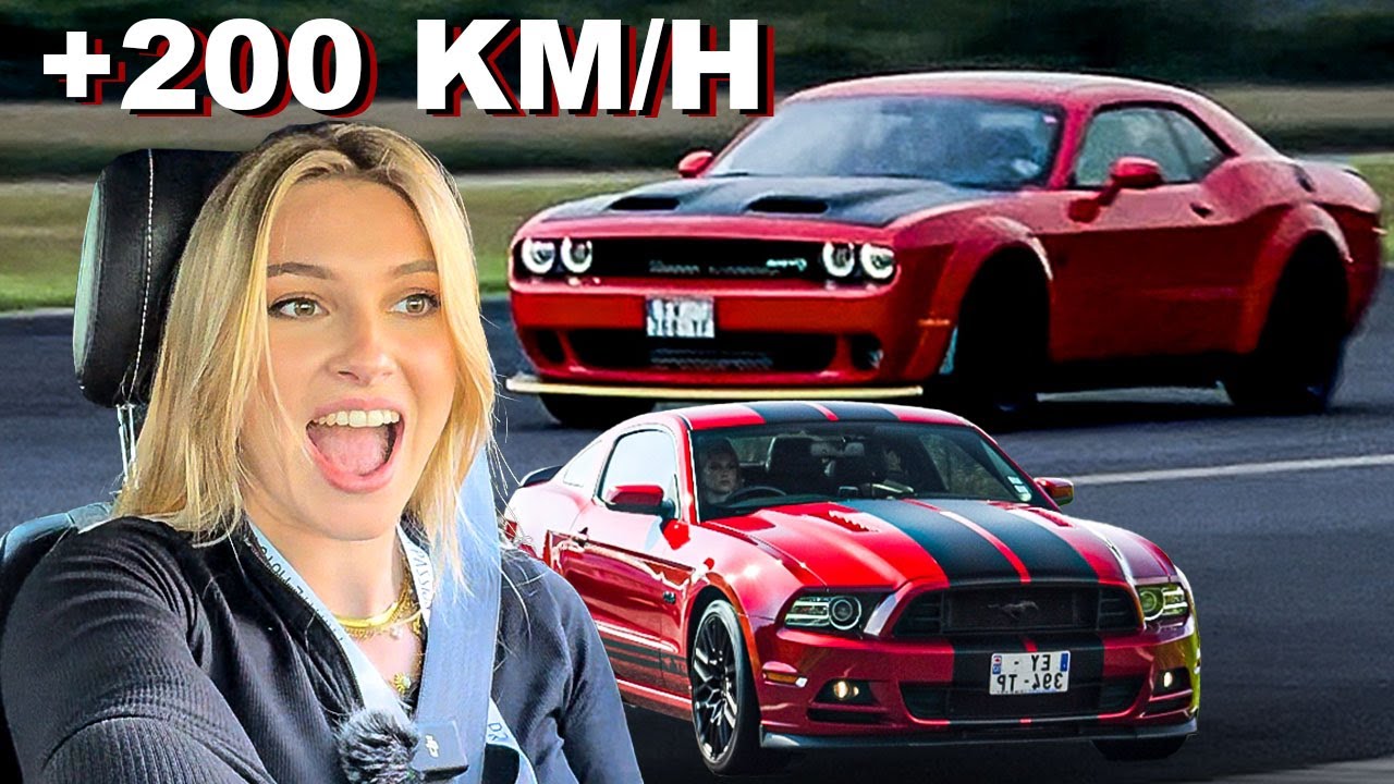 Je fais des RUNS sur une PISTE D'ATTERRISSAGE !! (Avec la Dodge & la Mustang )