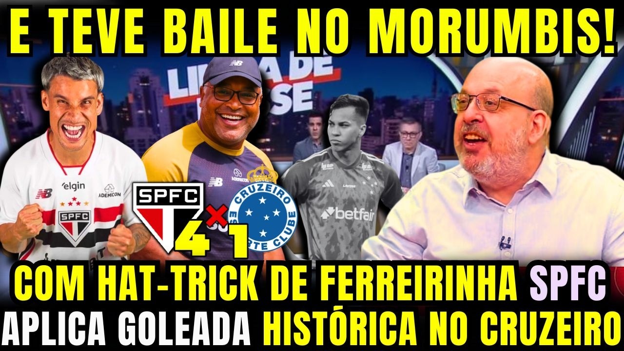 O MACHADISMO TA ON! EM NOITE DE GALA DE FERREINHA SPFC APLICA GOLEDADA NO CRUZEIRO E ASSUME A VICE