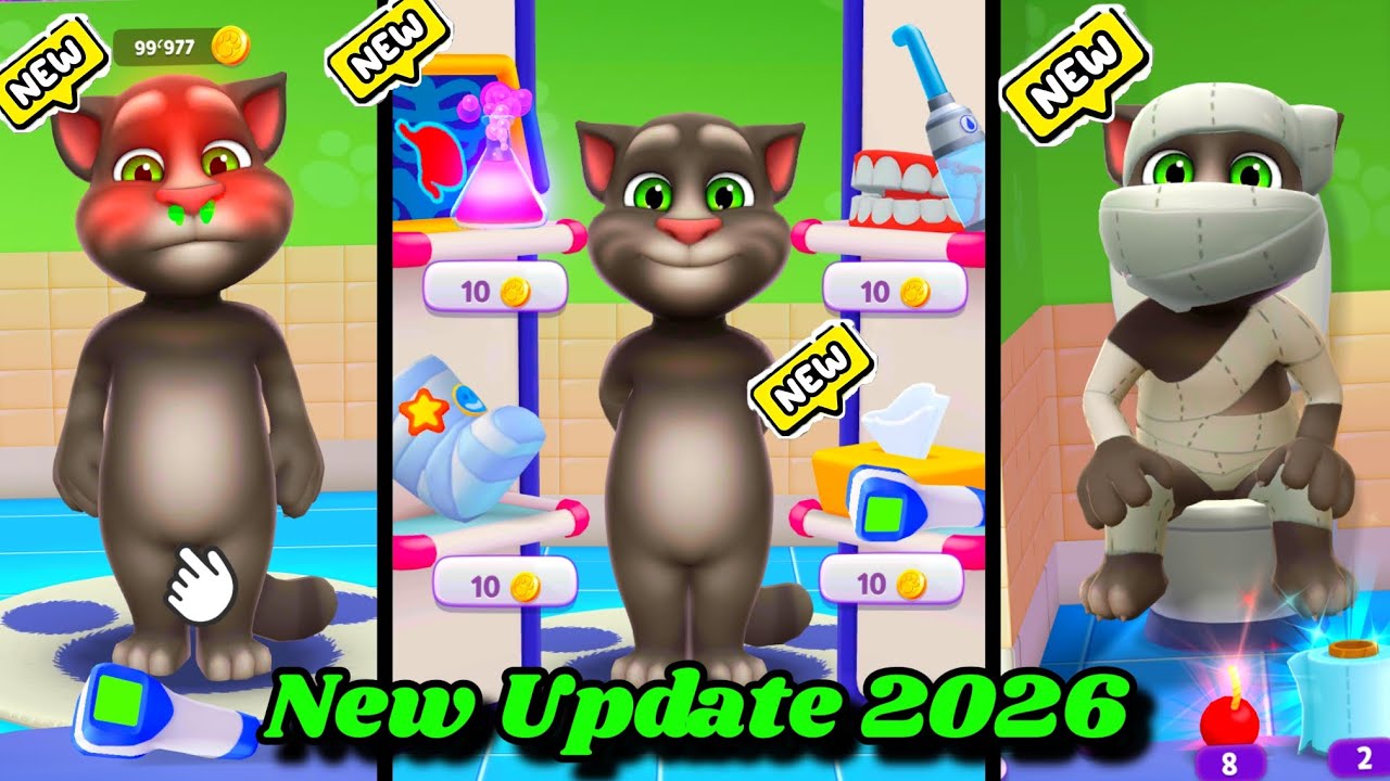 NEW UPDATE 2026 😱OMG 😳 MY TALKING TOM 2 Complete hospital toilet renovation section 😁😾