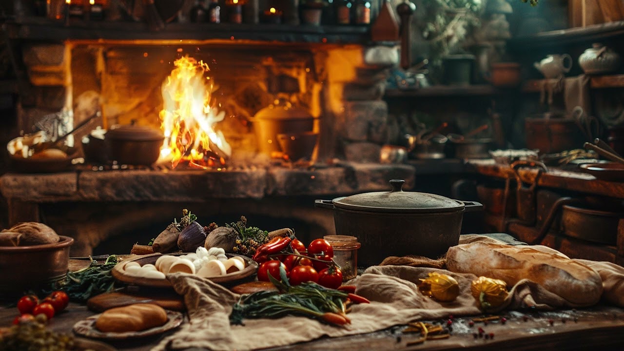 Crackling Fireplace for Sleep 🔥 Cozy Night Ambience to Relieve Stress, Fatigue, and Anxiety