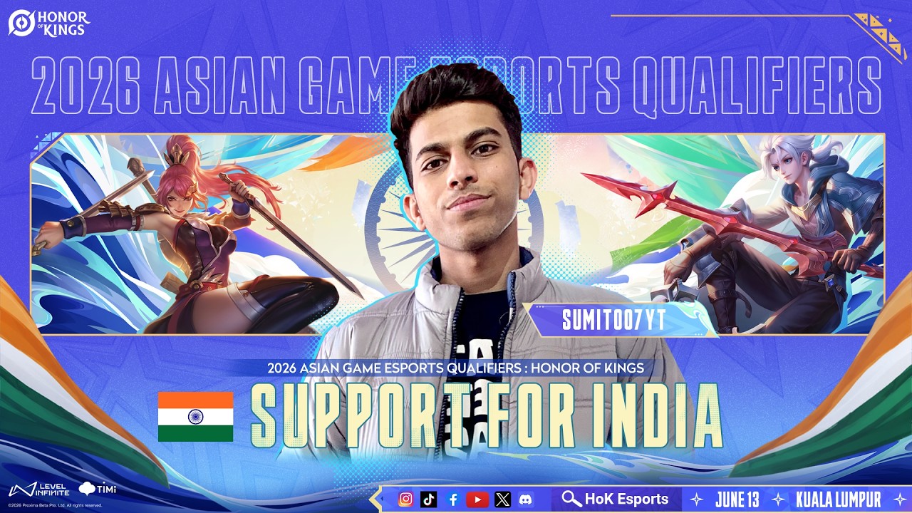 🇮🇳 2026 Asian Games Esports Qualifers: Honor of Kings | Match Day 2 LIVE! (INDIA vs KAZAKHSTAN)