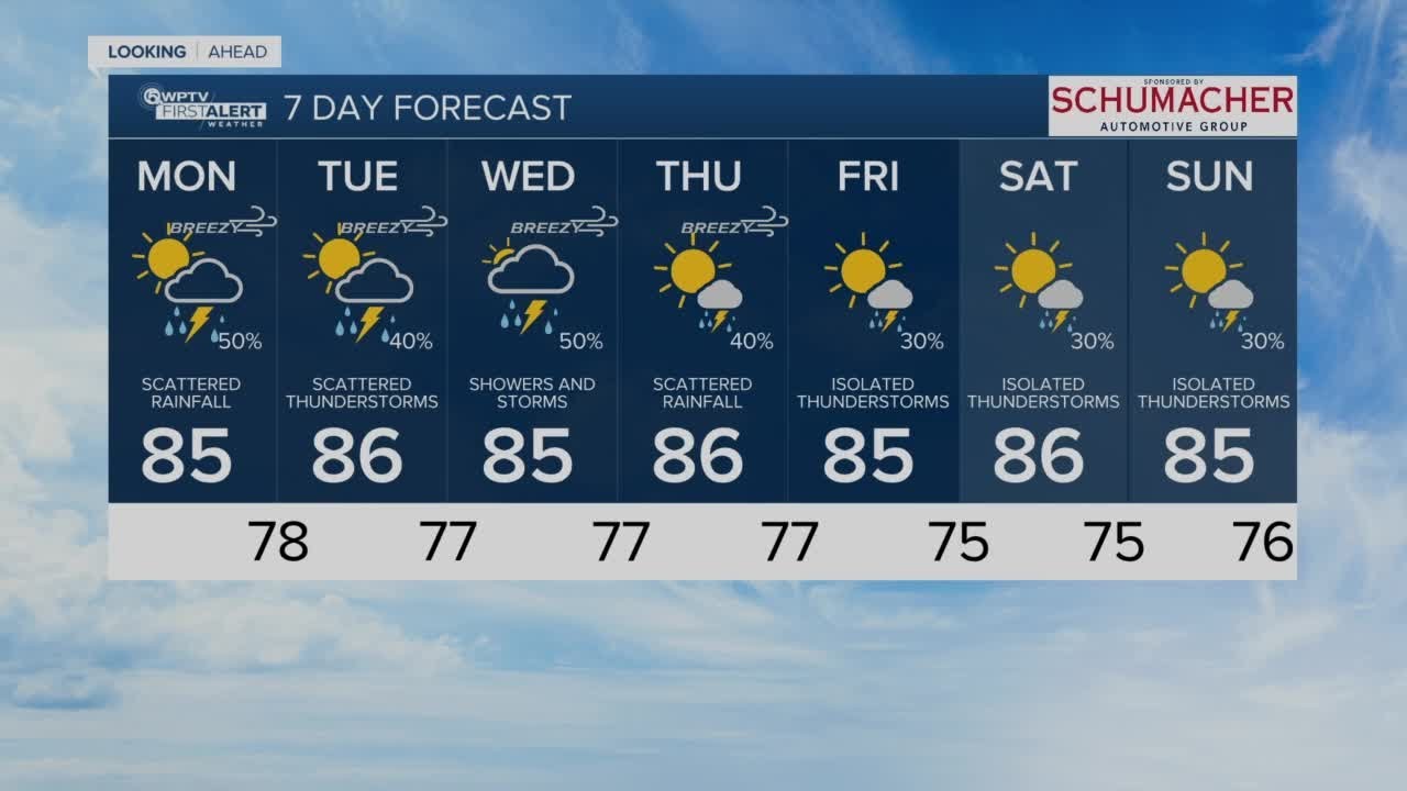 Latest Weather Forecast: Monday 5 a.m.
