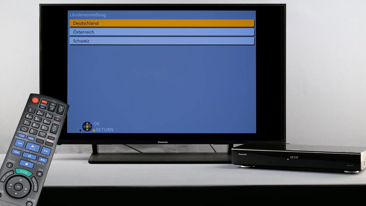 Panasonic BluRay-Rekorder als Single-Tuner einrichten | Panasonic Support