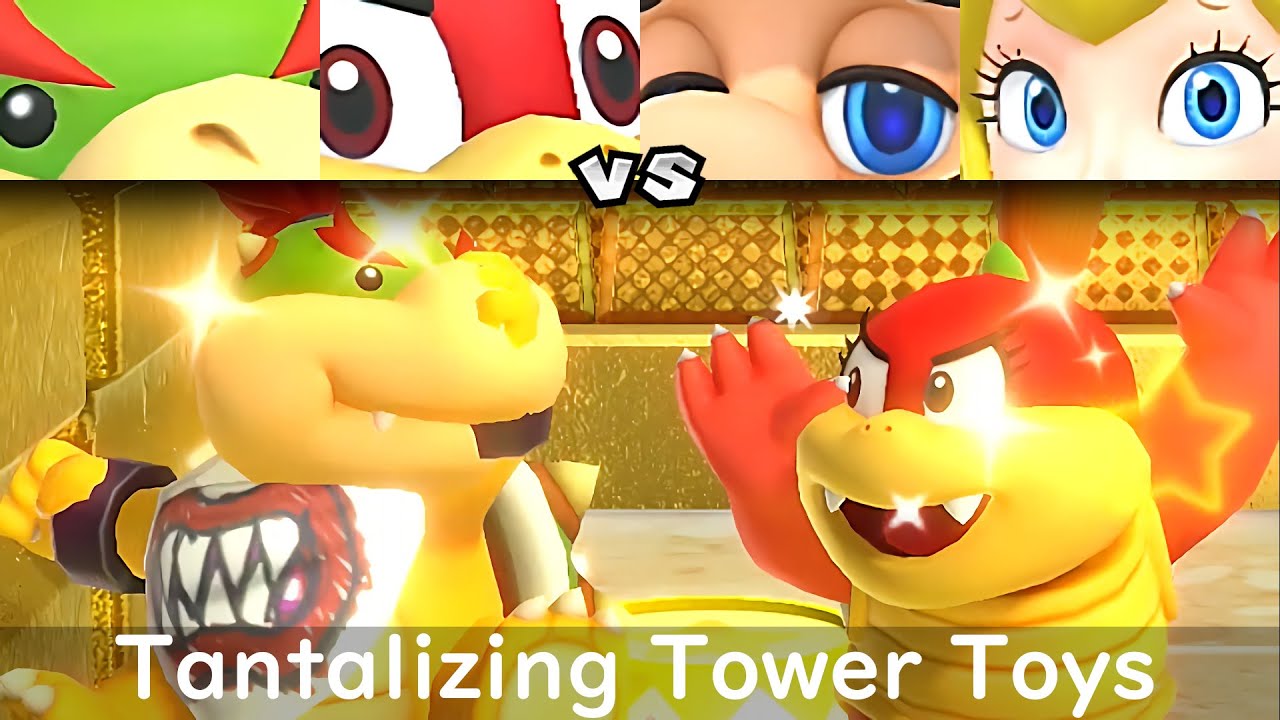 Super Mario Party Bowser Jr  and Pom Pom vs Mario and Peach #99