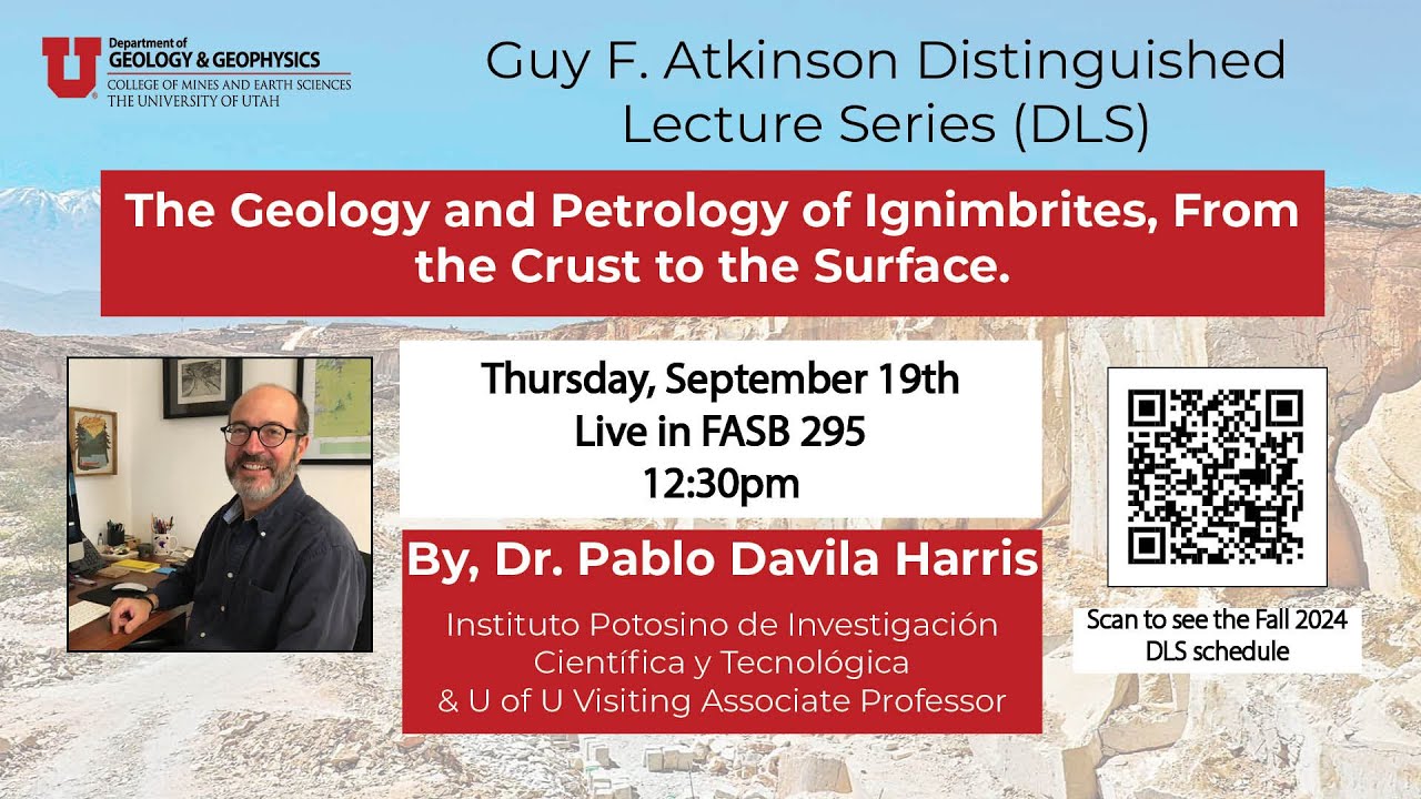 The Geology and Petrology of Ignimbrites, From the Crust to the Surface by Dr. Pablo Davila Harris