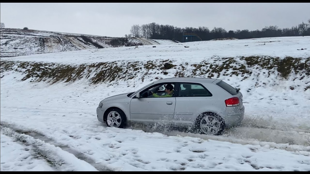 vlog 2 śnieżny test quattro ( audi a3 8p)