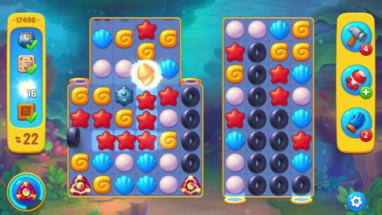 Fishdom  Level 17491 - 17500 (First Try) 🐡