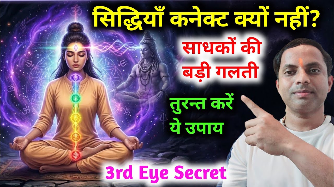साधना के बाद भी सिद्धियाँ कनेक्ट नहीं हो रही? तुरंत करें ये उपाय | 3rd Eye Activation by Vikas Saini