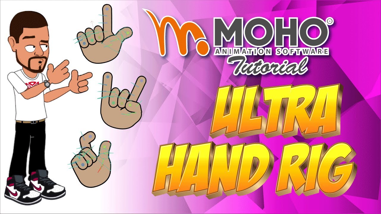 Ultra hand posing rig for MOHO studio