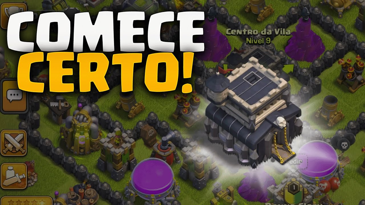 Guia Definitivo - Como Começar Muito bem no Cv9 no Clash of Clans