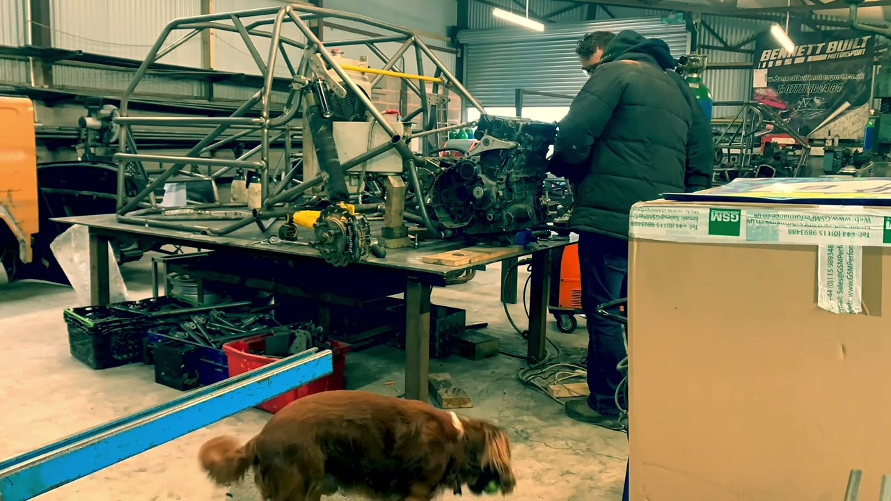 Mini pick up twin  hayabusa engine rear end build