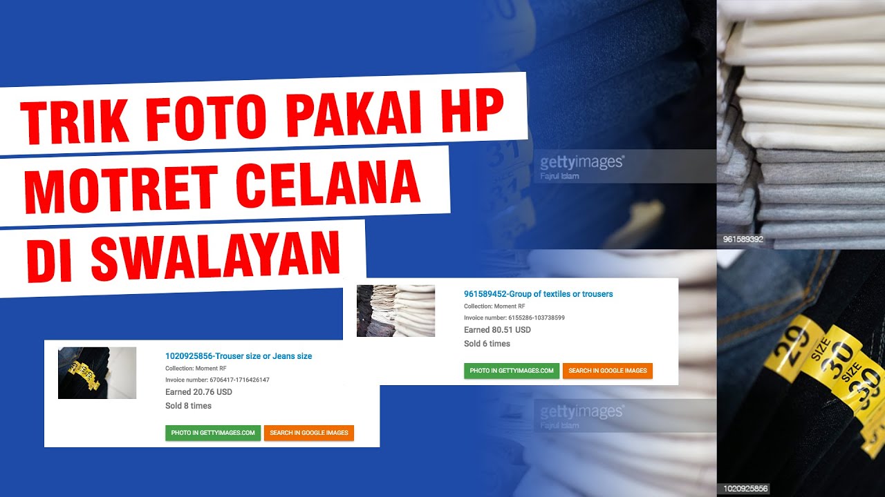 Tips Trik Fotografi Smartphone, Motret Tumpukan Celana di Swalayan