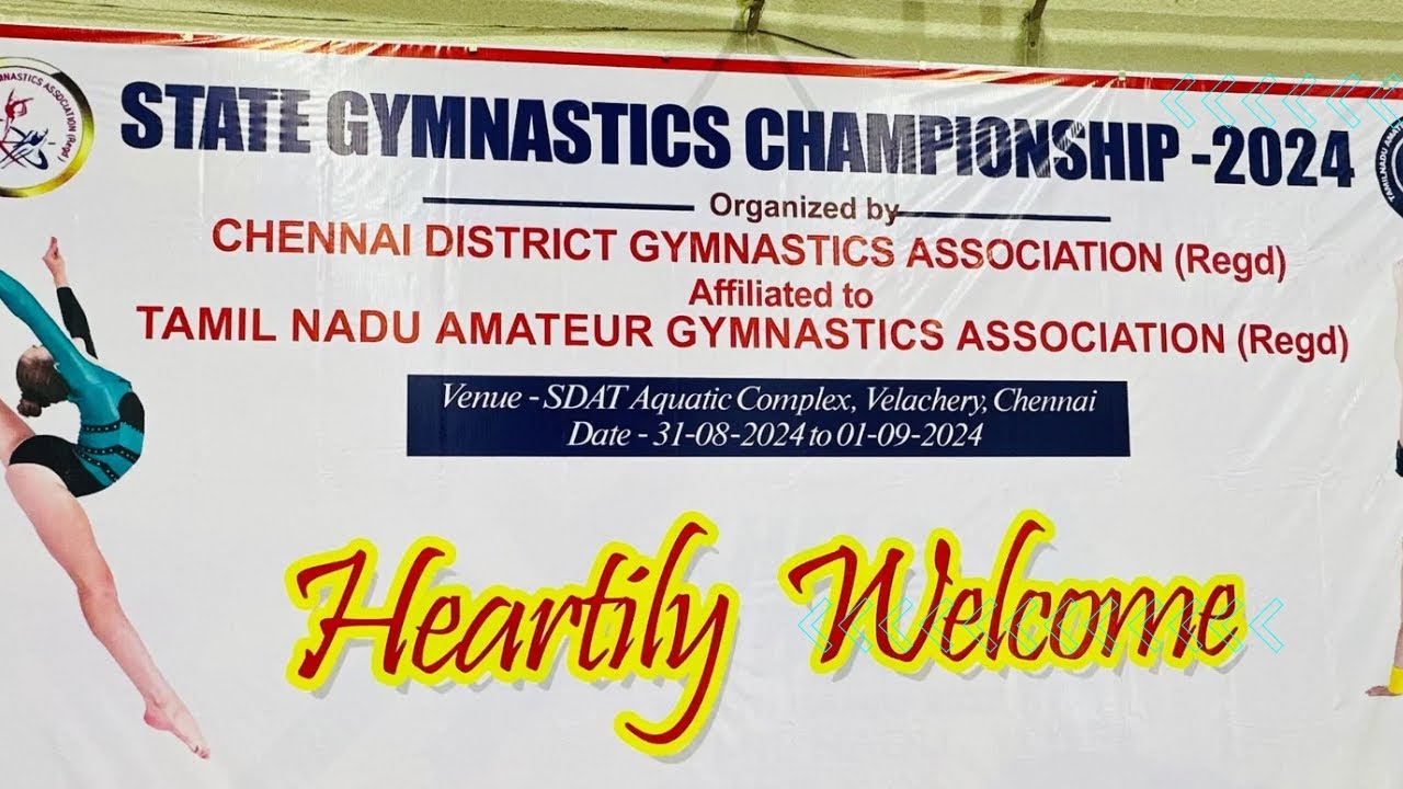 TamilNadu State Gymnastics Championship 2024 at SDAT Aquatic Complex in Chennai | ItsMee Mani