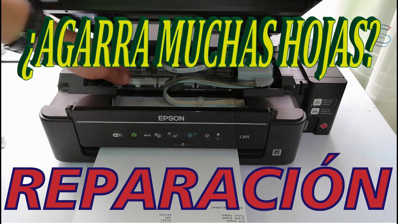 Impresora🖨️Epson toma muchas📄Hojas al imprimir | Solución | L210 L220 L350 L355 L380 XP-211 M200 etc