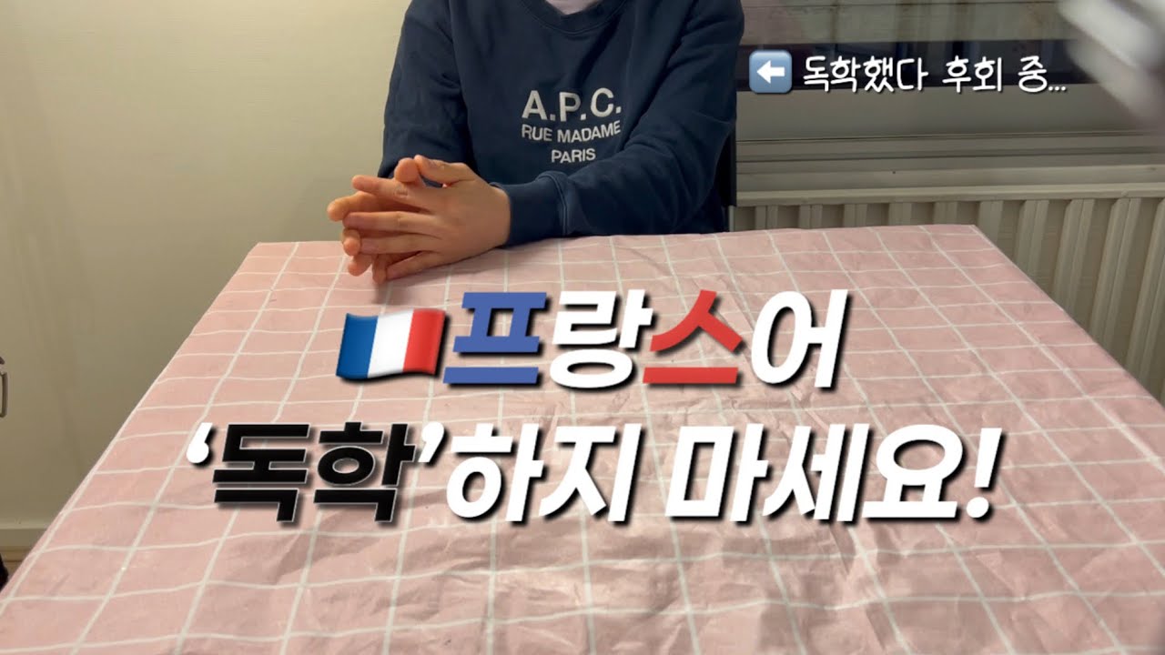 🇫🇷프랑스어 독학하지 마세요!