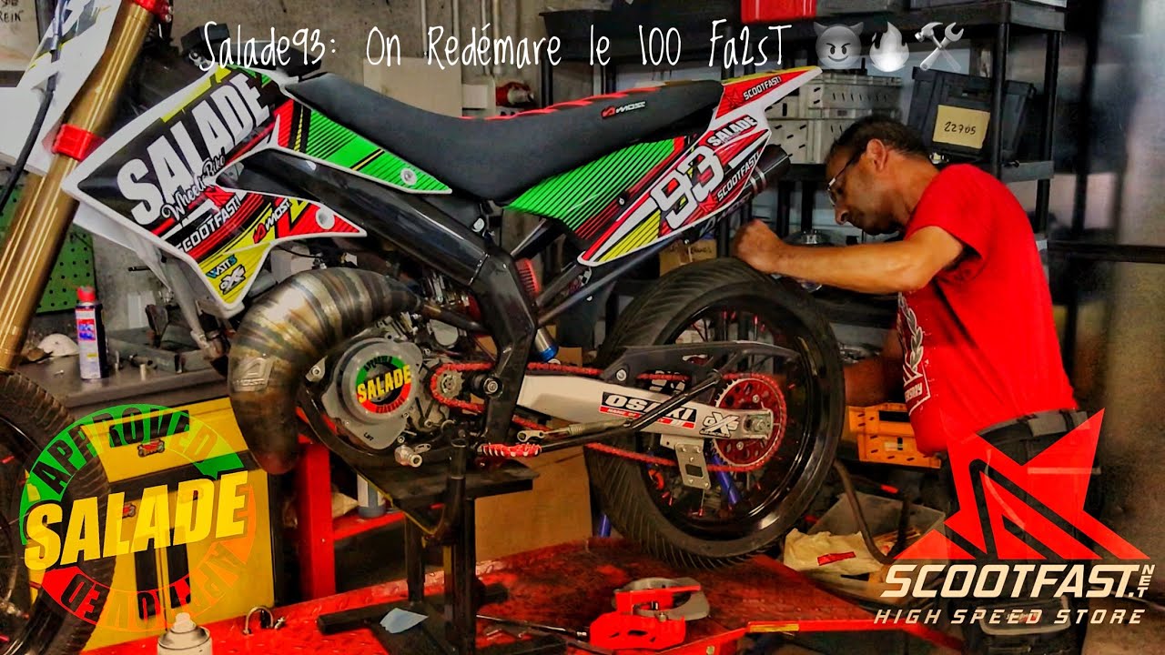 #Salade93: Redémarrage de la WheelieBike 100cc 2Fast 🛠🔥/Papy la Test en Wheeling 👴👊✊
