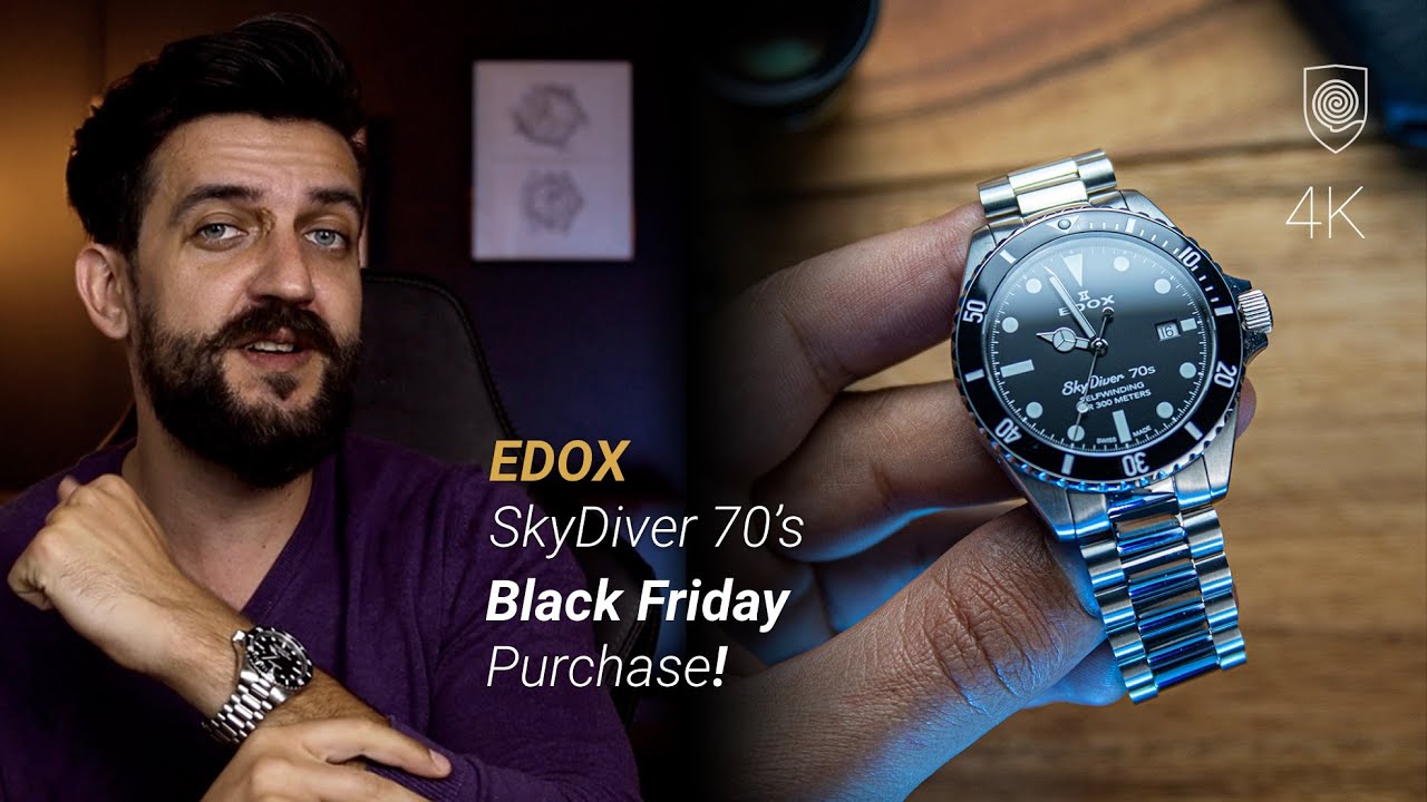 This underrated Edox Skydiver 70’s, pays homage but NOT to a Rolex Sub ;) Black Friday purchase.