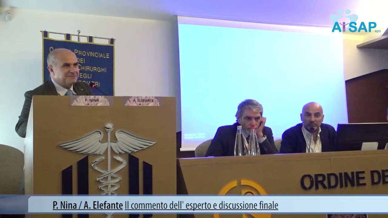 P.  Nina / A.  Elefante Il commento dell' esperto Discussione finale