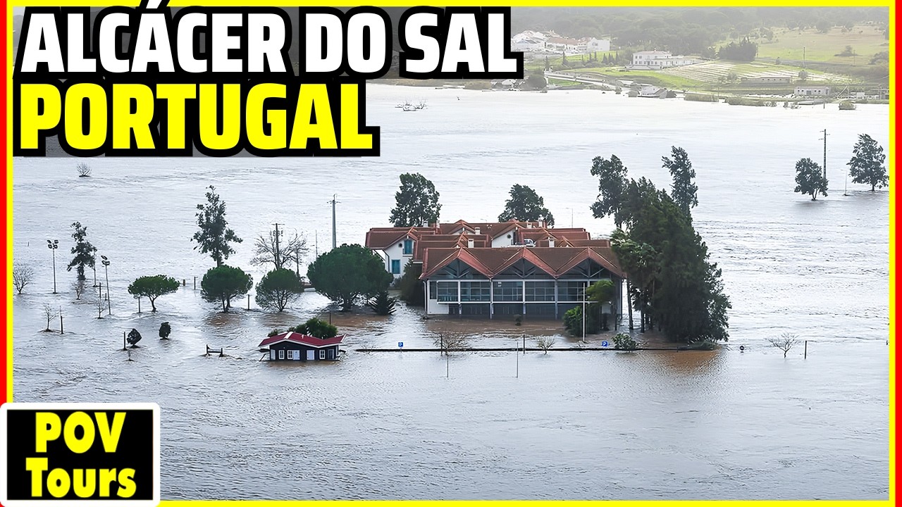 🔴Portugal&rsquo;s Severe Flooding After Storm Leonardo | Alc&aacute;cer do Sal