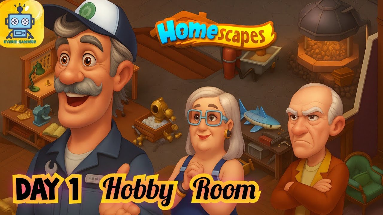 Homescapes Story: Day 1 Hobby Room - New House - 4rd House