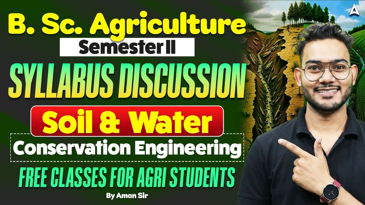 B.Sc. Agriculture Semester II Syllabus Discussion Soil & Water Class For Agri Students | By Aman Sir