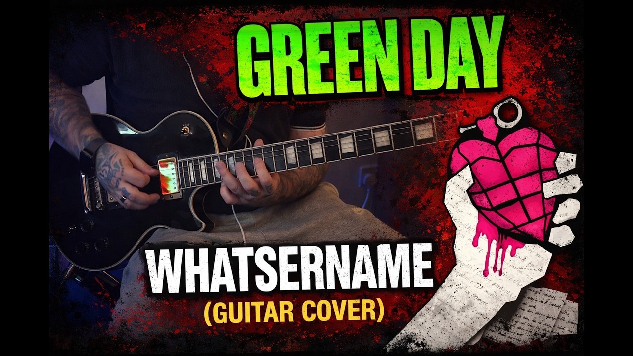 Green Day - Whatsername (Guitar Cover) 4K