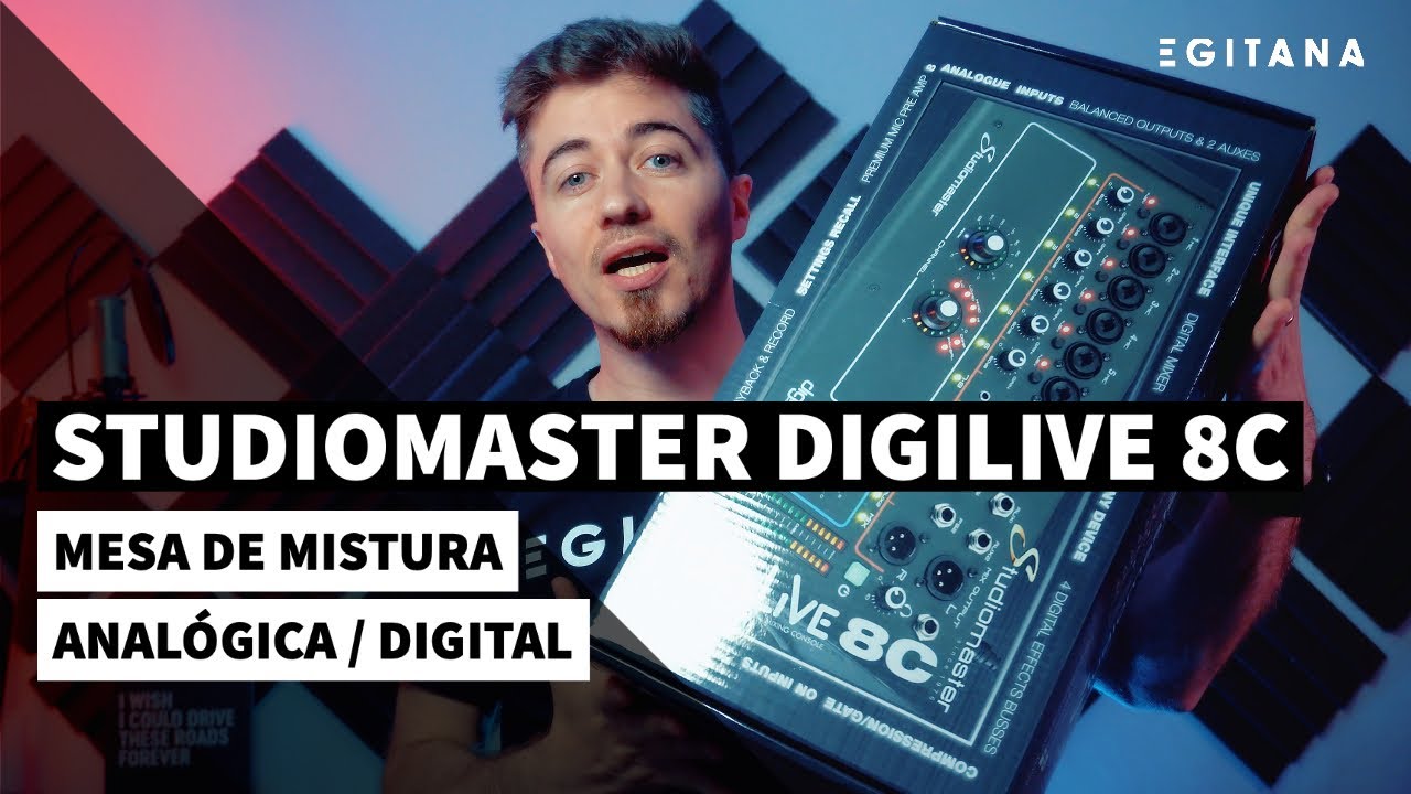 O regresso da STUDIOMASTER - Digilive 8C - Mesa de Mistura Analógica e Digital | EGITANA.pt
