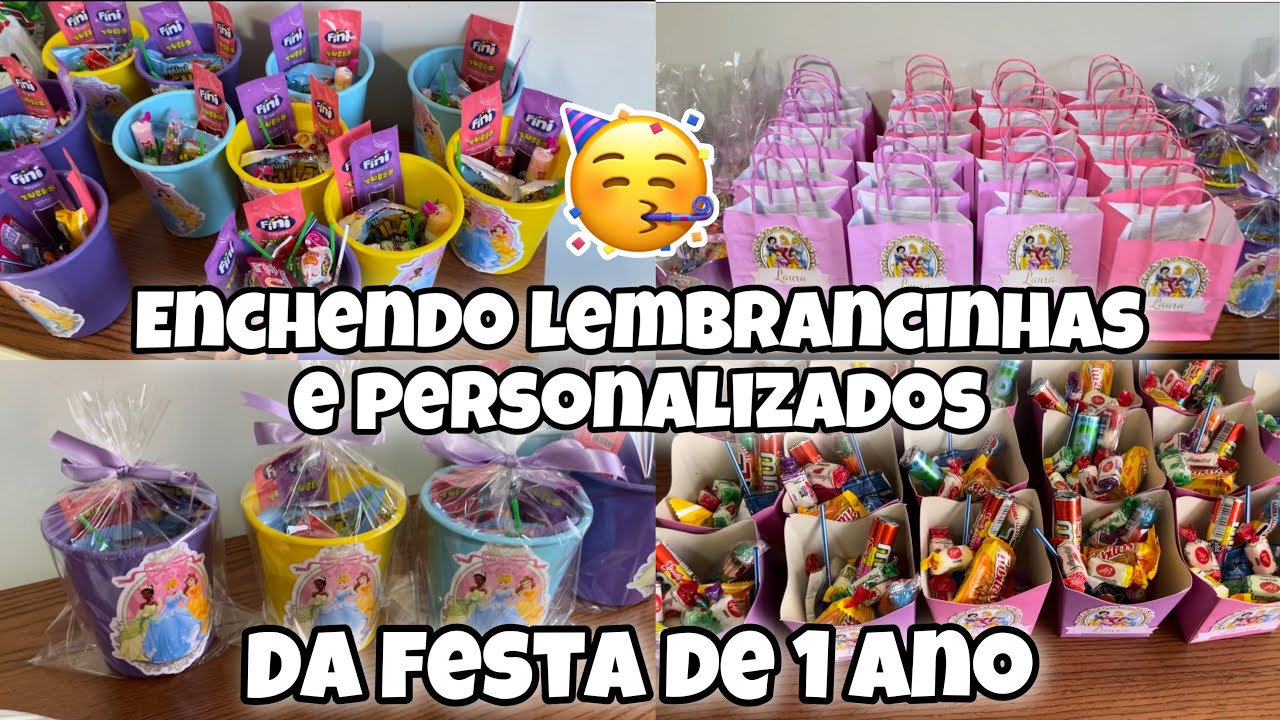 ENCHENDO LEMBRANCINHAS E PERSONALIZADOS DA FESTA DE 1 ANO DA MINHA FILHA