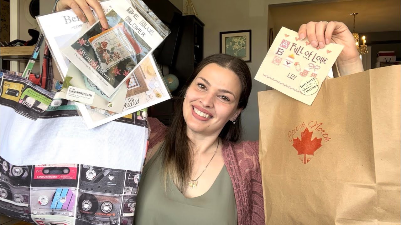 FlossTube #41-STITCH NORTH CROSS STITCH RETREAT, NEW CANADIAN STITCH SHOPS, HAUL,STITCHUATION NORMAL