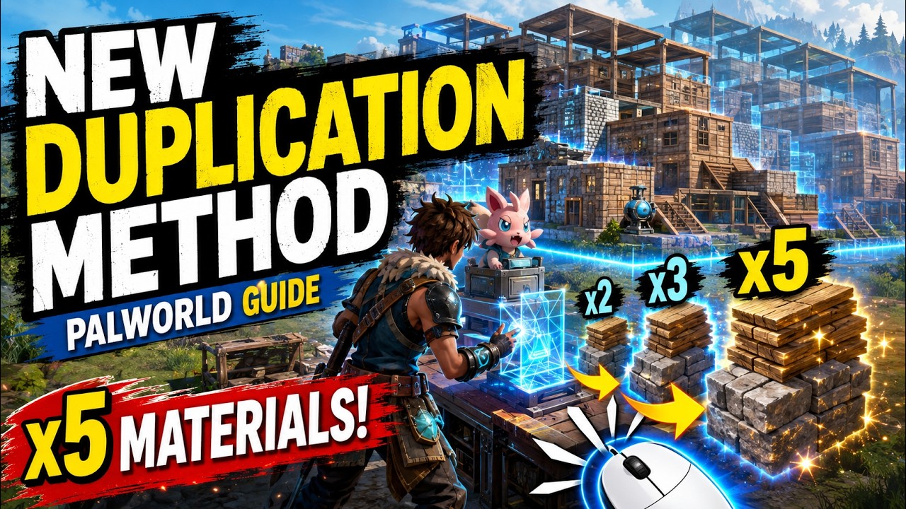 Palworld NEW Duplication Glitch! Multiply Materials Up to x5