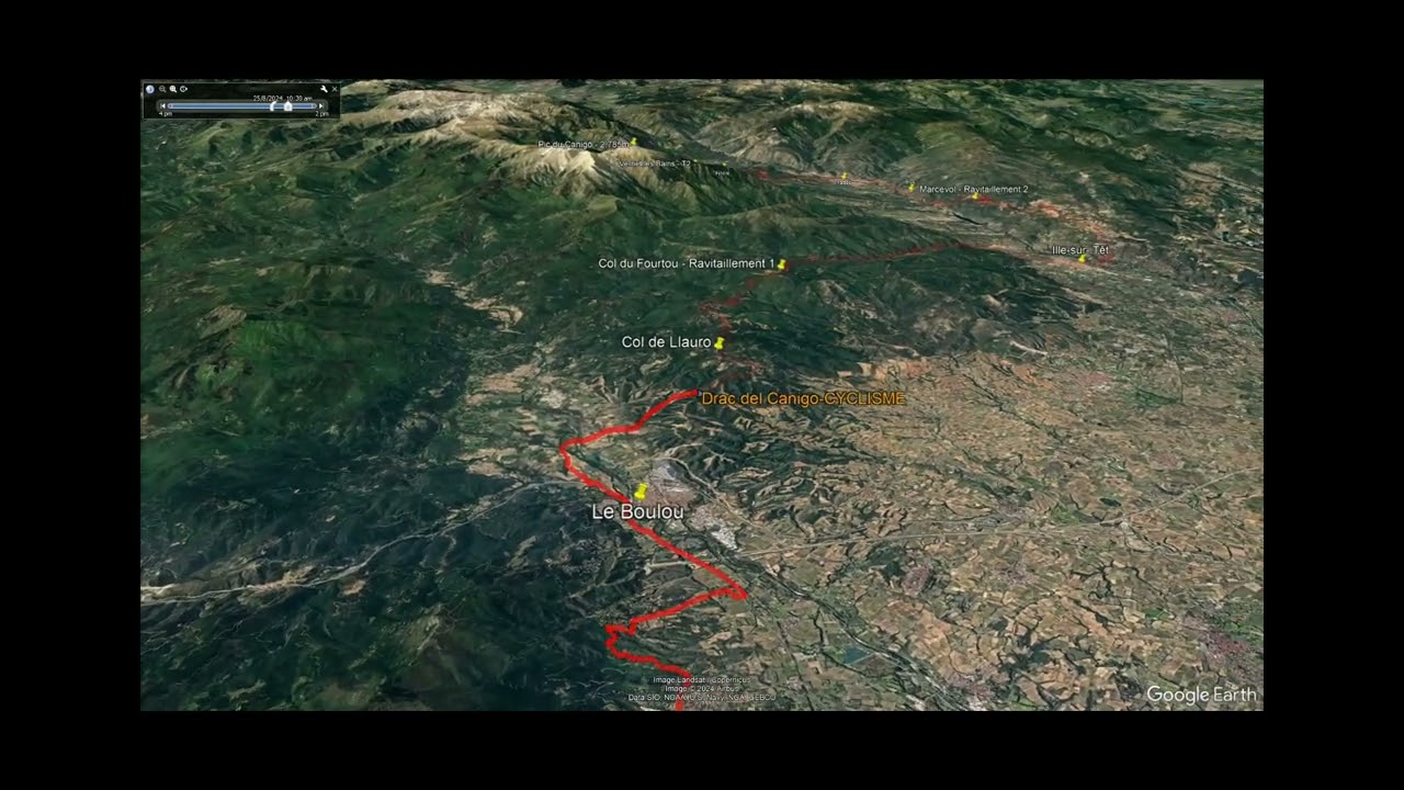 Parcours Cyclisme du Drac del Canig&oacute; Triathlon