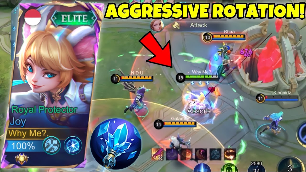 HOW TO PLAY ANNOYING AGGRESSIVE JOY | BEST ROTATION AND BUILD JOY - MLBB