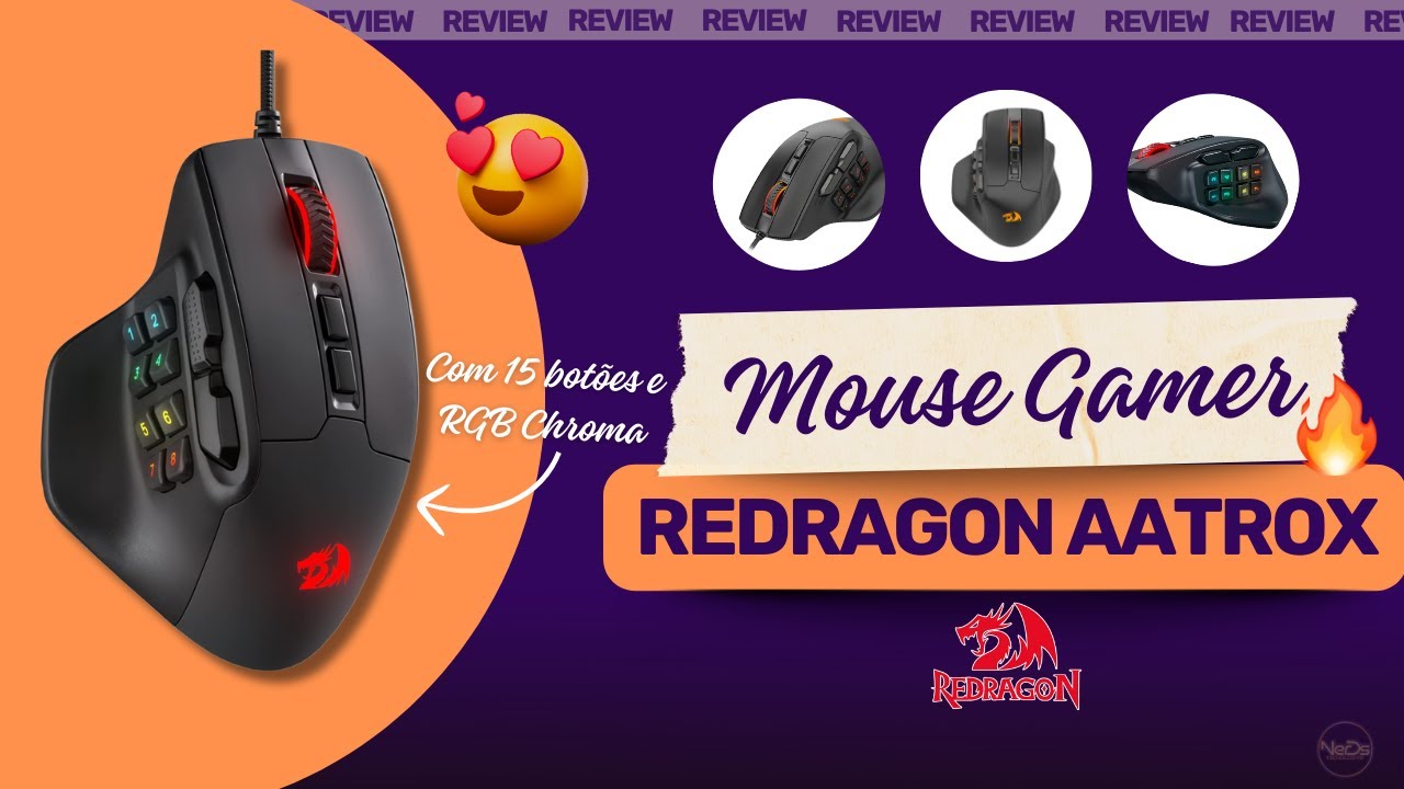 Mouse Gamer Redragon Aatrox M811-RGB Review | Vale a pena?
