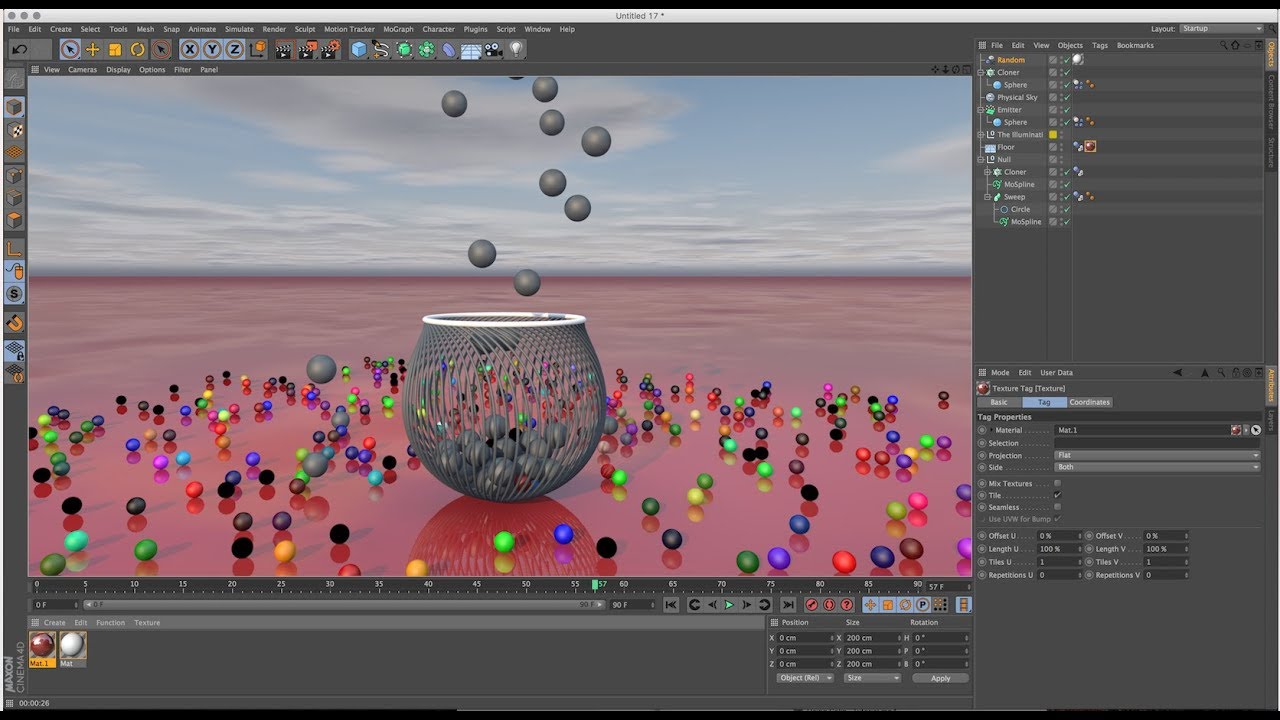MoSpline using Dynamic in Cinema 4D Tutorial