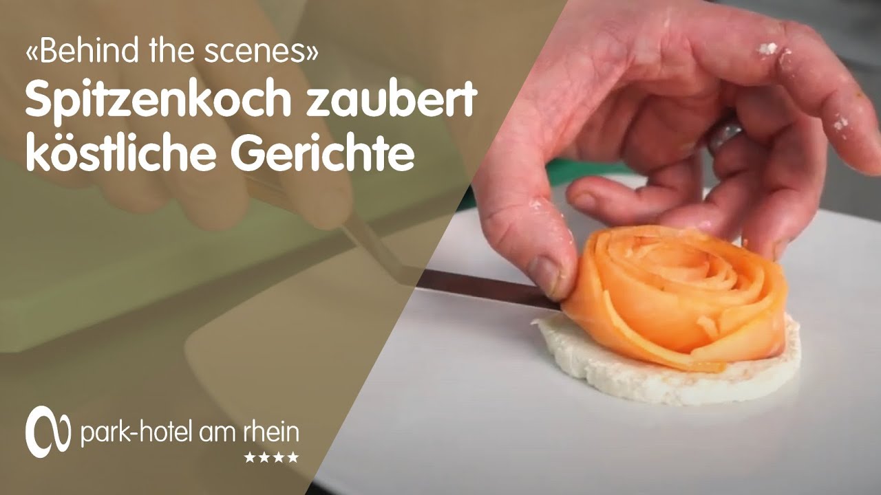 Spitzenkoch bereitet k&ouml;stliche Gerichte zu | Park-Hotel am Rhein