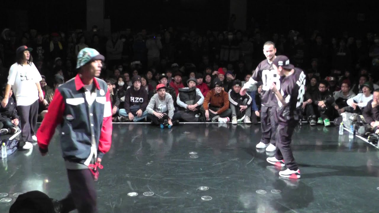 oSaam&BUUBEE vs akihic☆彡 &Wapper FINAL HIPHOP JUSTE DEBOUT JAPAN 2014