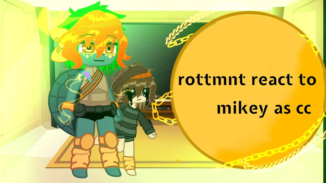 ||rottmnt reacts to mikey as c.c afton||fnafxrottmnt||lazy||