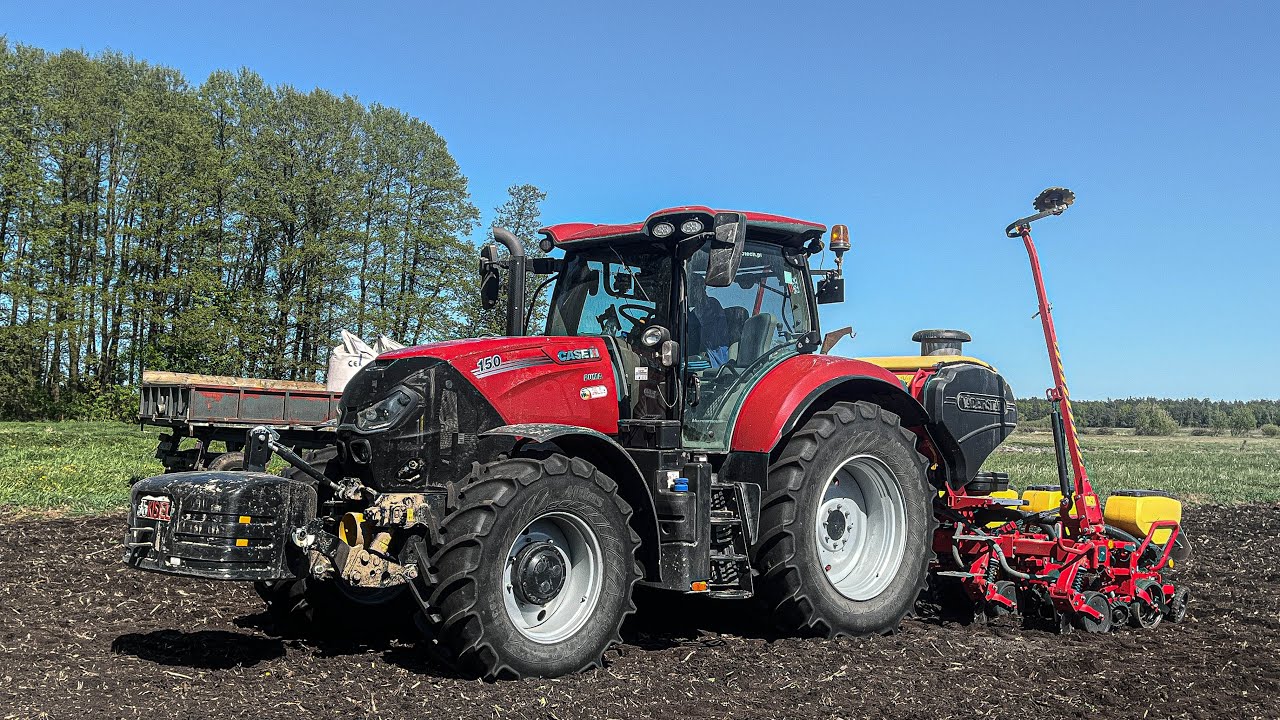 Siew Kukurydzy 2025!  | Case Puma 150 & Vaderstad Tempo T  | UR Jarmuł