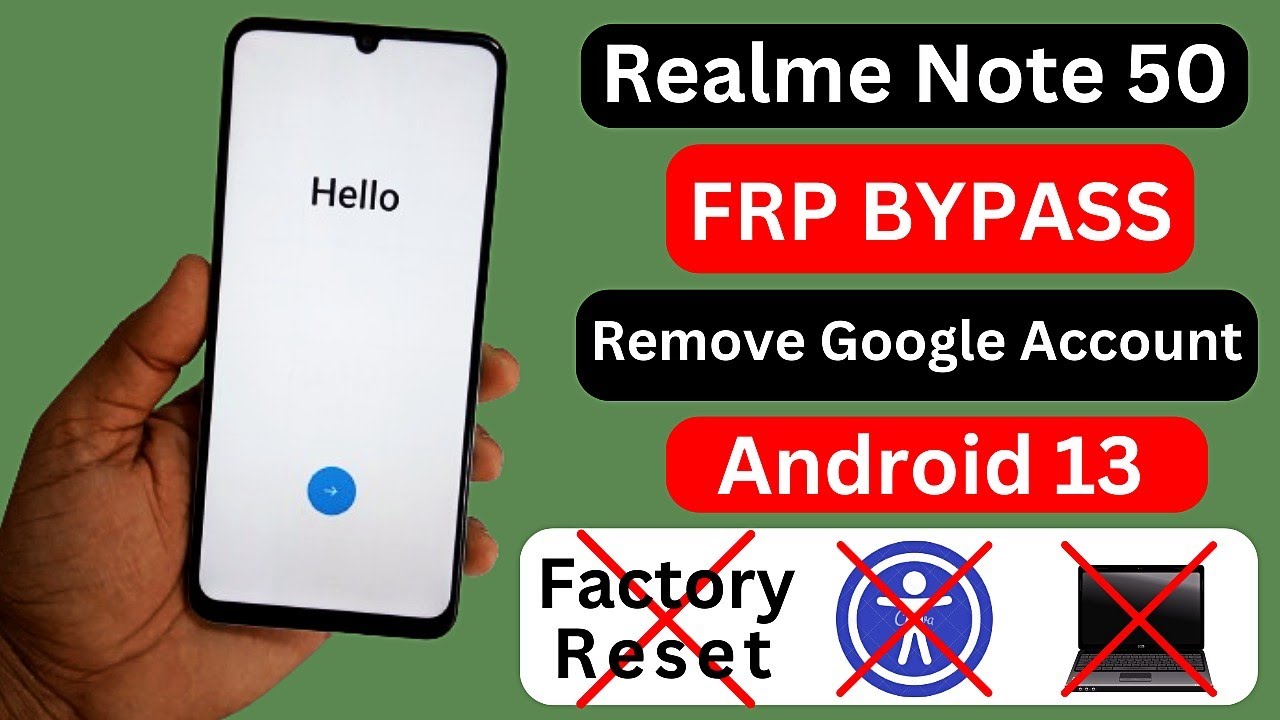 Realme Note 50 FRP Bypass ✅ Without PC 2024 | Realme Note 50 (RMX3834) Google Account Bypass