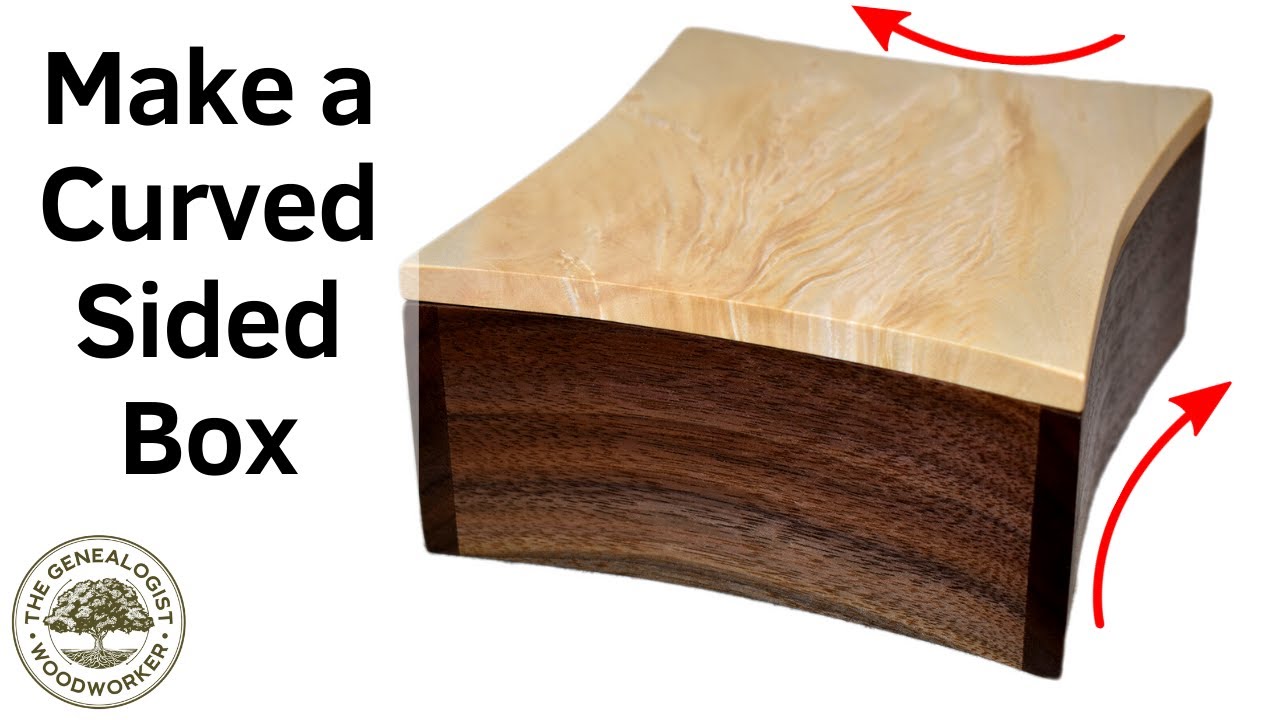 Curved Walnut Memento Box | How to Make Curves on a Bandsaw