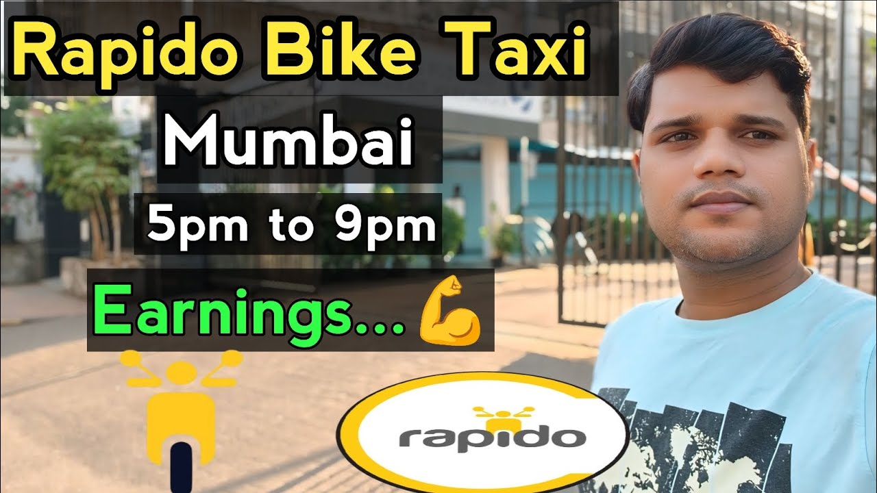 Rapido Earnings Today Part Time || Rapido Bike Taxi Mumbai Earning || Rapido captain Part Time Jobs 