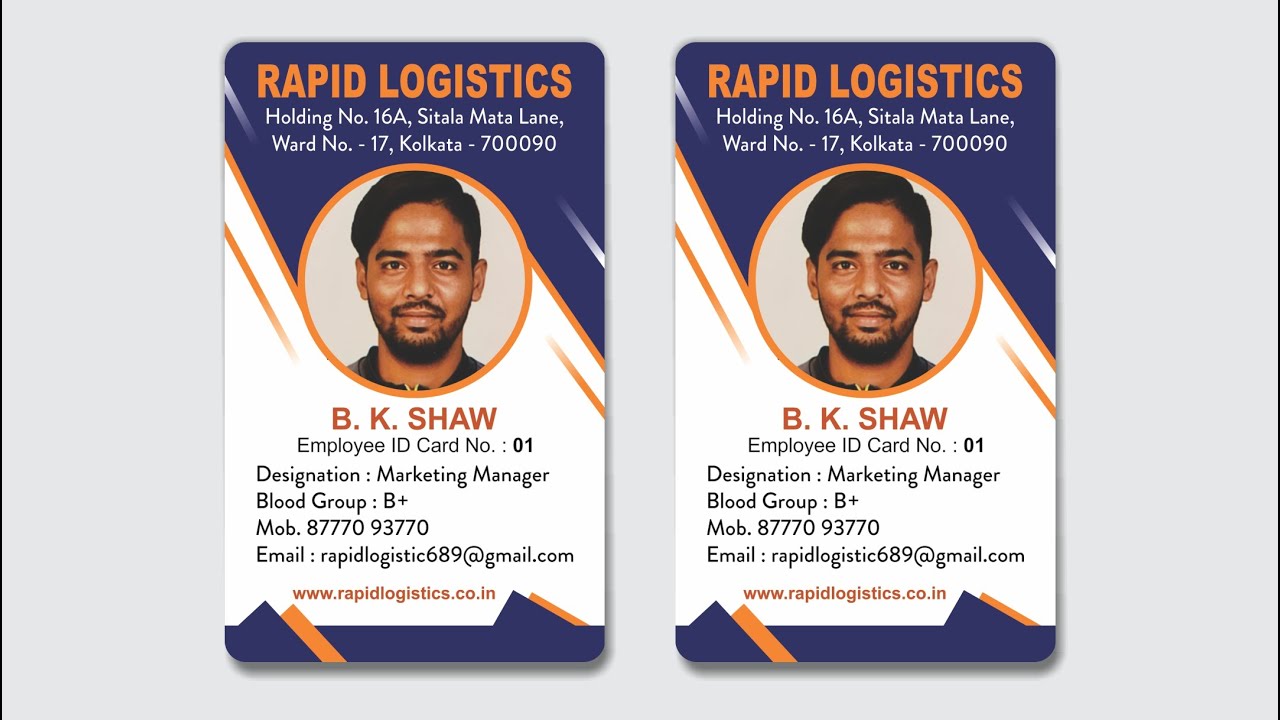 How do I design an ID Card in CorelDRAW | ID Card Size | Creative Company ID Card Design 2022