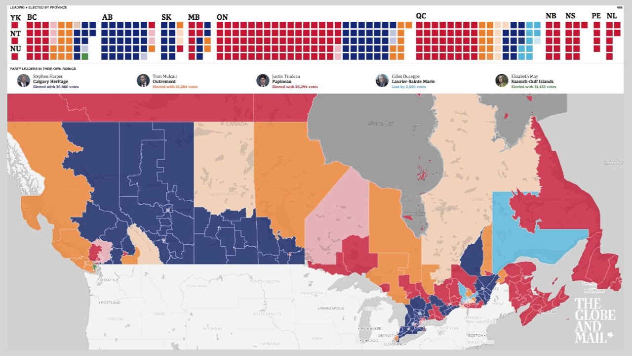 Canada Election 2015: How Canadians voted across the country